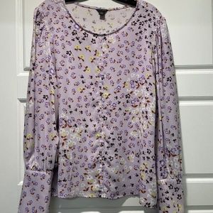 Ann Taylor lavender blouse, size large